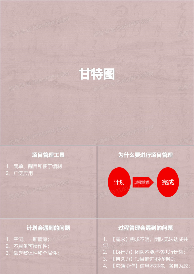如何用甘特图做项目ppt课件