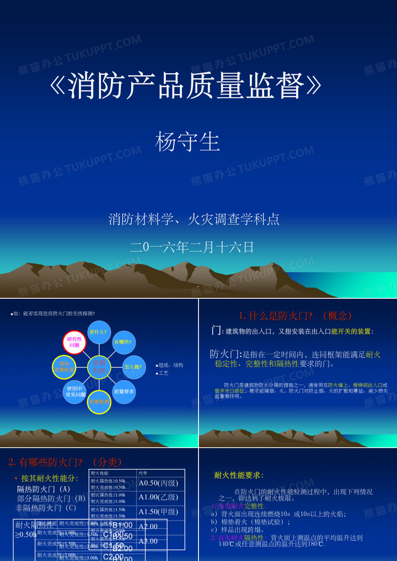 防火门介绍ppt