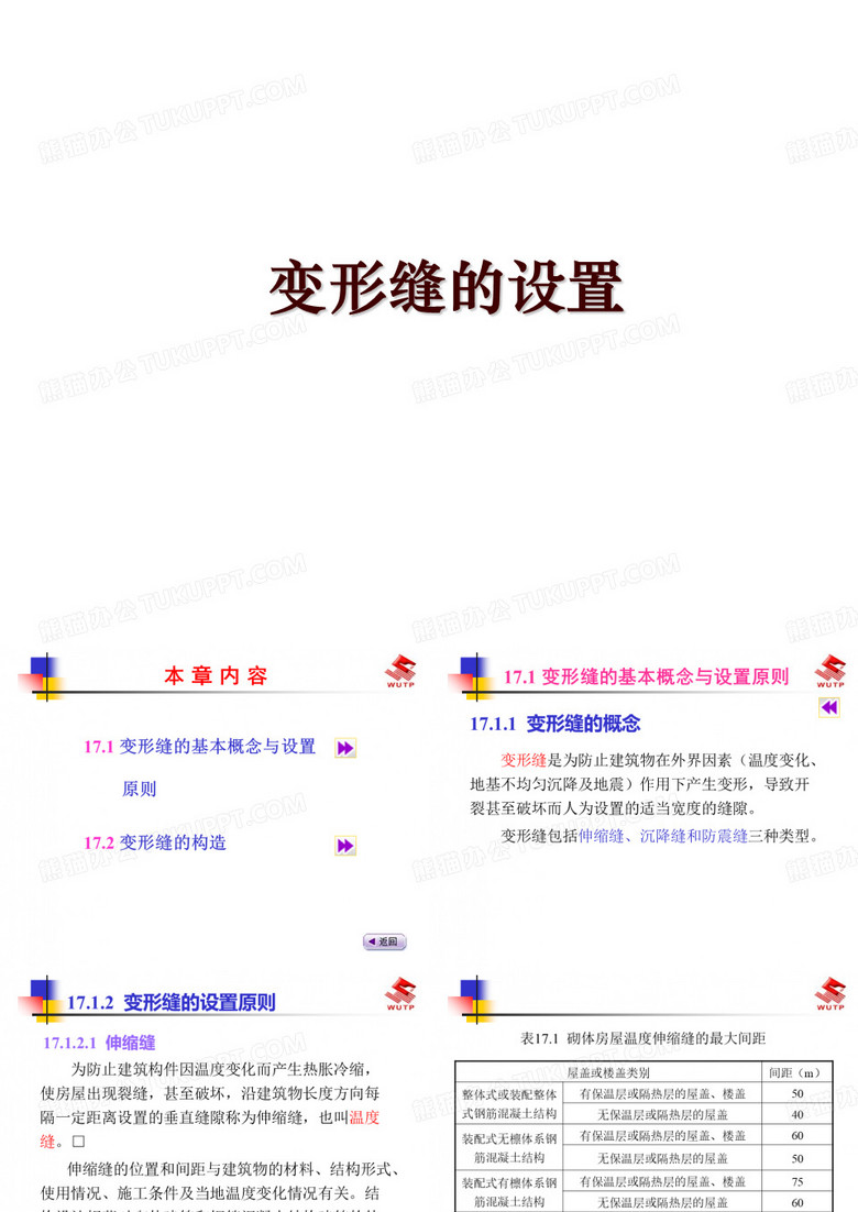 变形缝的设置