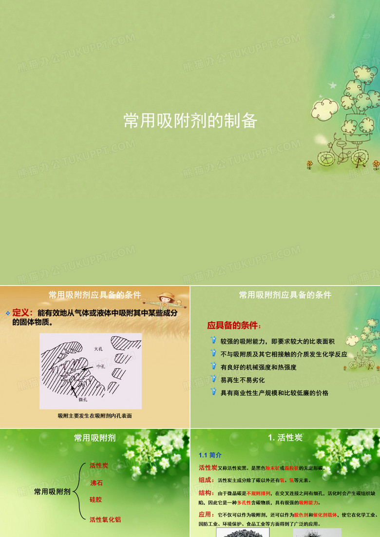 常用吸附剂的制备