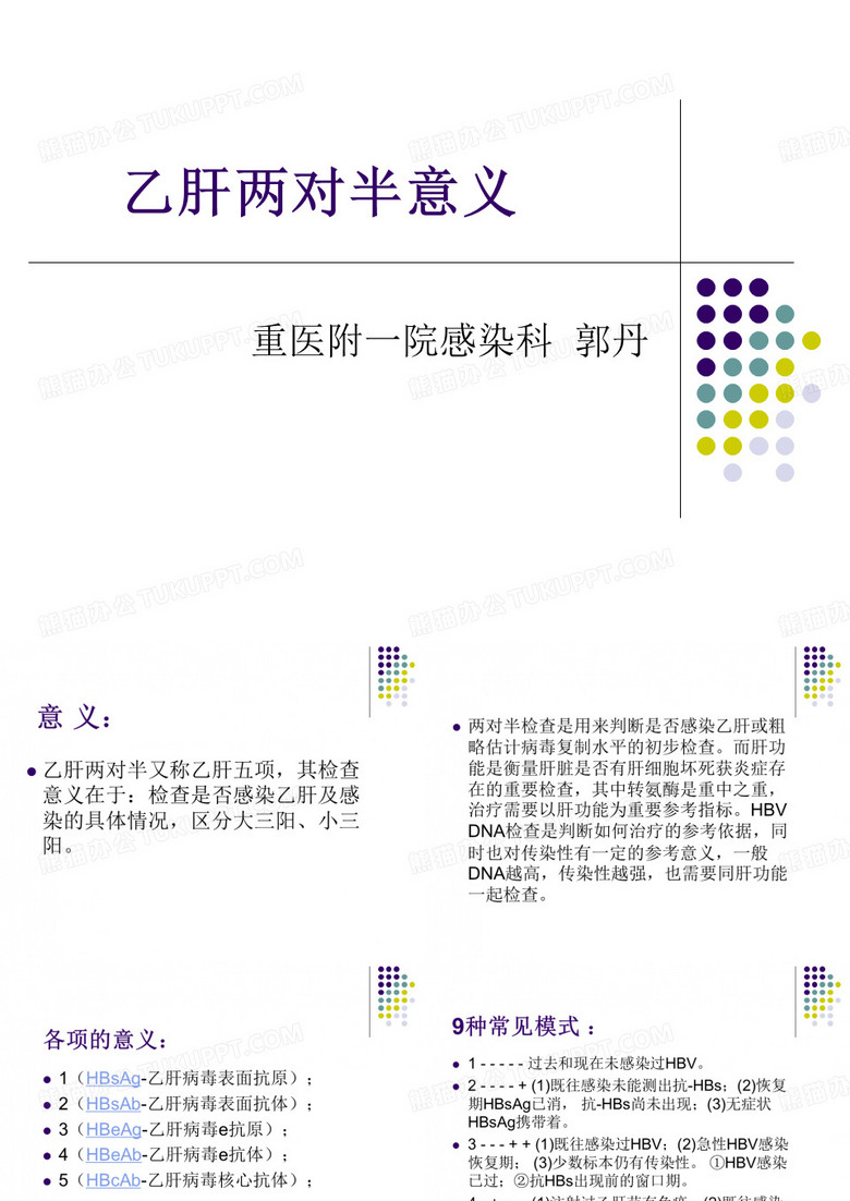 乙肝两对半意义课件