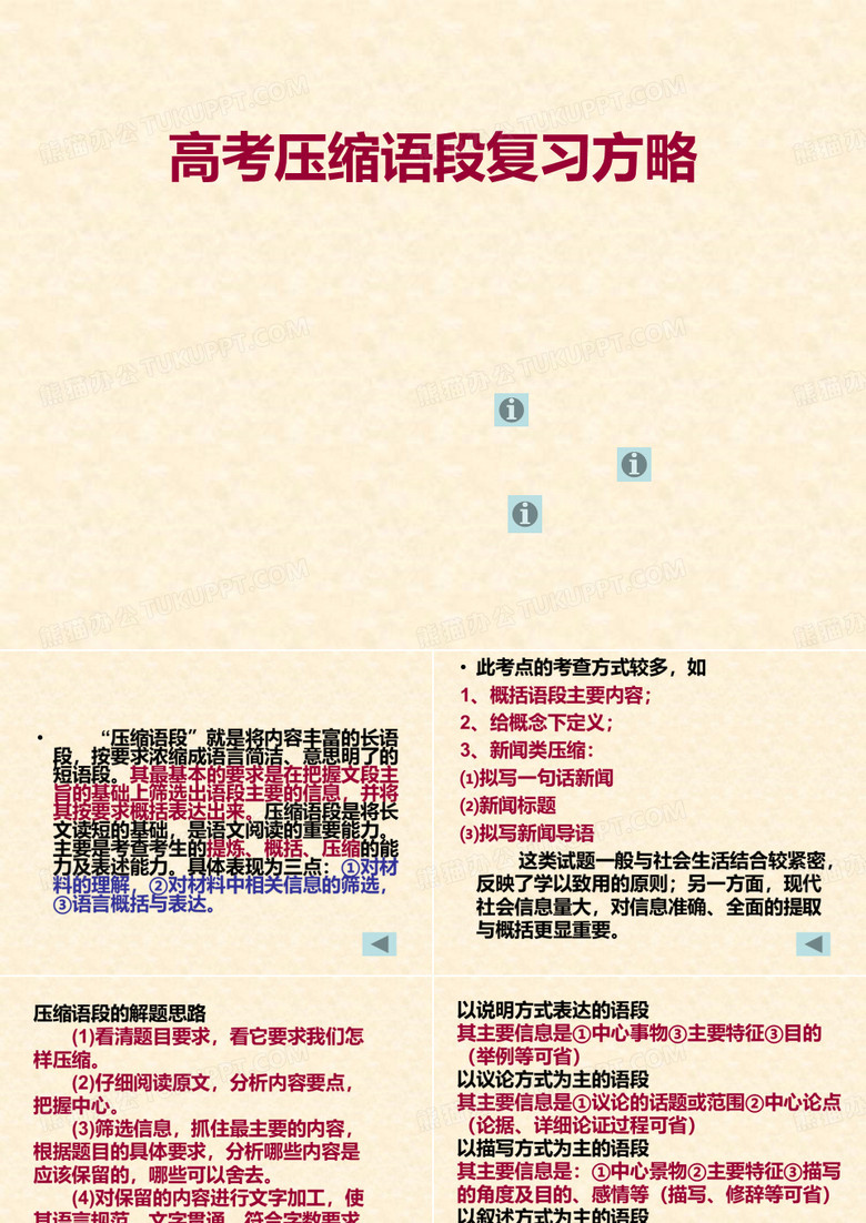 高考压缩语段