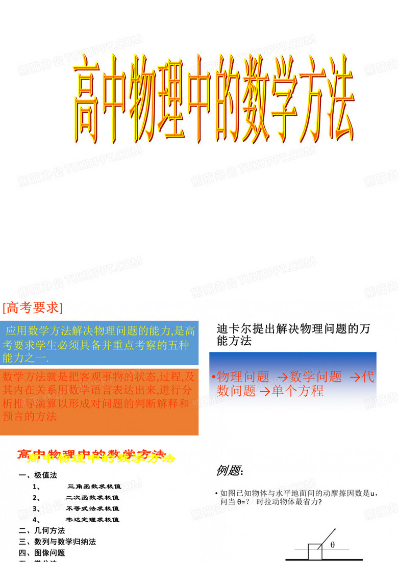高中物理的数学方法
