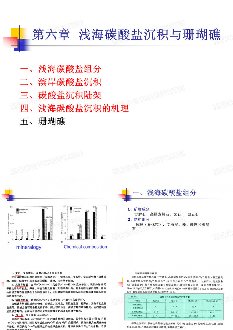 浅海碳酸盐沉积与珊瑚礁