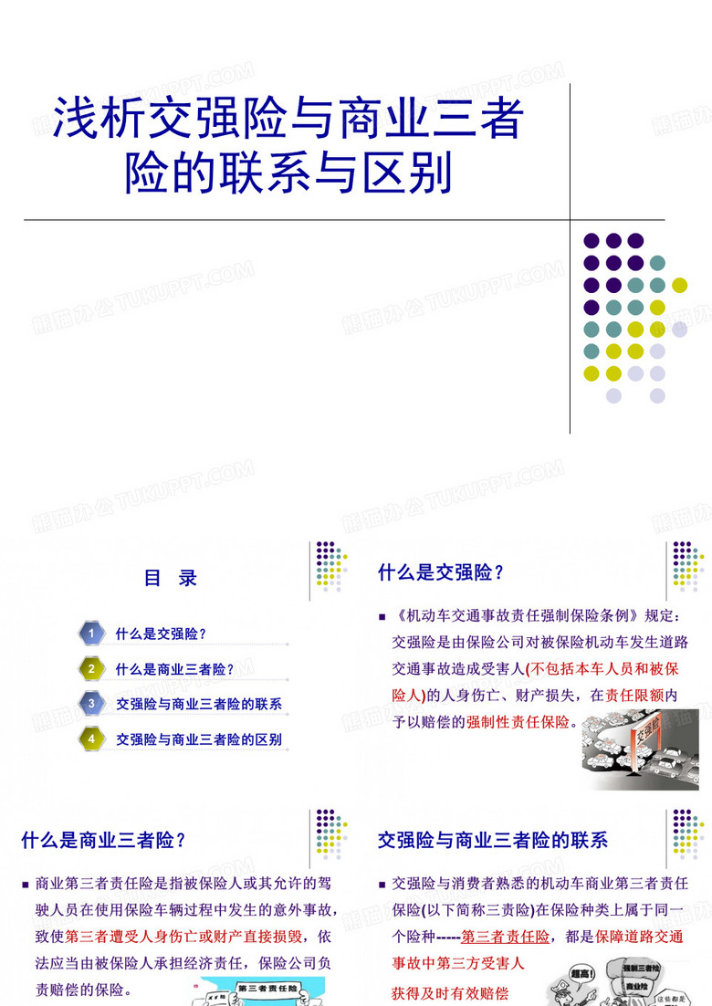 交强险与商业三者险区别与联系