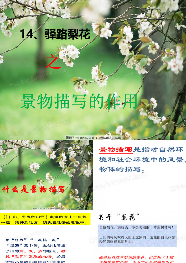 景物描写的作用