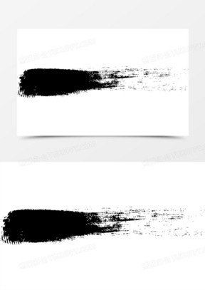 中国风毛笔笔迹标签