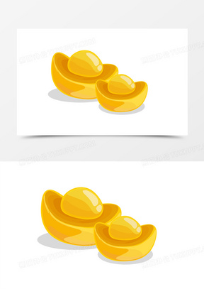 卡通元宝图片素材