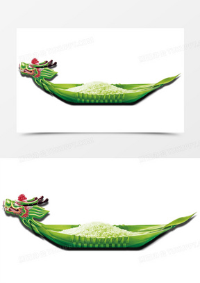 端午龙舟装饰免抠素材