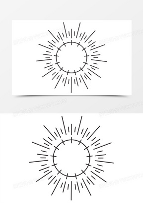 太阳点线面图片