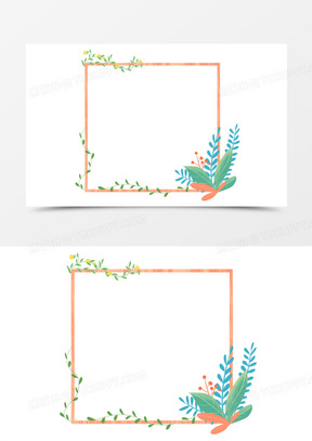 边框植物图片素材
