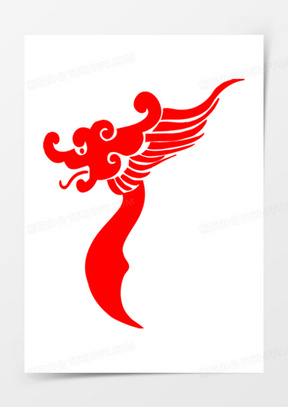 红色大气龙舟龙头造型