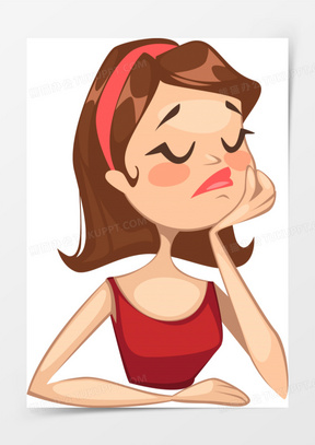 卡通烦恼图片素材