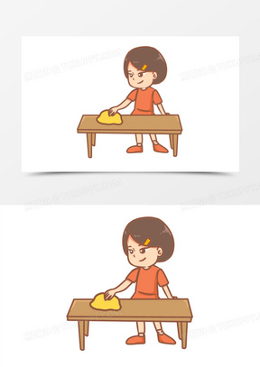 擦桌子图片素材