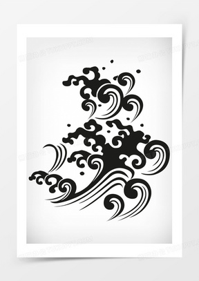 浪花背景图片素材