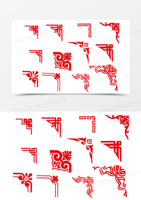 花纹复古边框中国风过年png251中国风传统花纹边框png716中国风边框