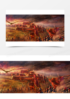 烽火战国图片展示472古代烽火场景战旗建筑30古代战斗烽火官网游戏70