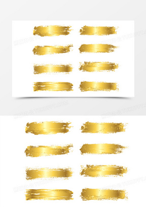 金色渐变水墨标签