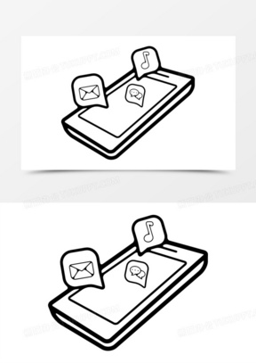 聊天气泡在手机看图标