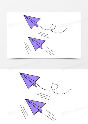 纸飞机卡通图片素材