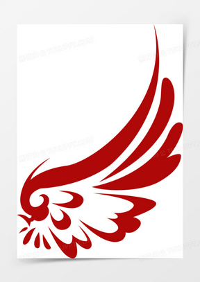 红色翅膀素材_红色翅膀图片_红色翅膀素材图片下载_熊猫办公