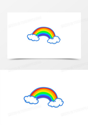 彩虹七彩图片高清