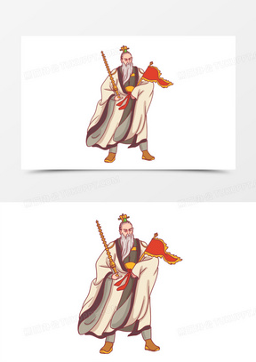 姜子牙神像画图 封神图片