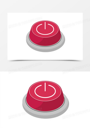 卡通简约开关按钮免抠图标元素