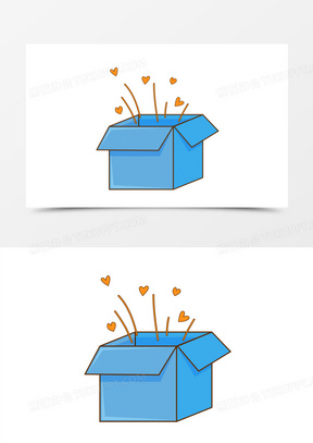 打开的礼物盒子图片素材