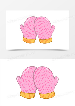 卡通手套图片素材