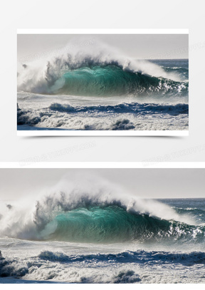 气势宏大波涛汹涌的潮涌