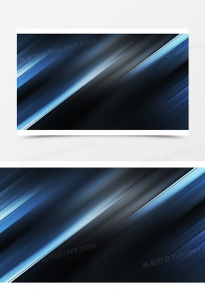 蓝灰色斜条商务海报