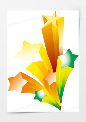 彩色五角星图片素材