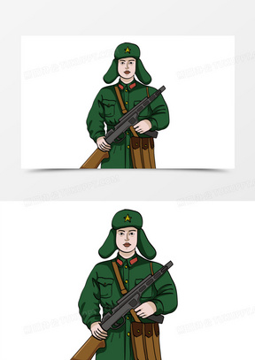 助人为乐场景素材580卡通手绘颁发锦旗免抠元素170手绘先锋模范授旗