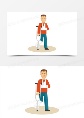 拄拐杖图片素材