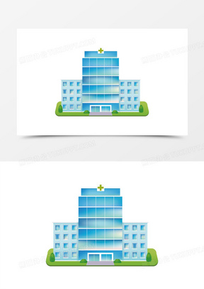 矢量医院建筑物免抠元素120手绘医院50扁平化医院91矢量医院建筑物免