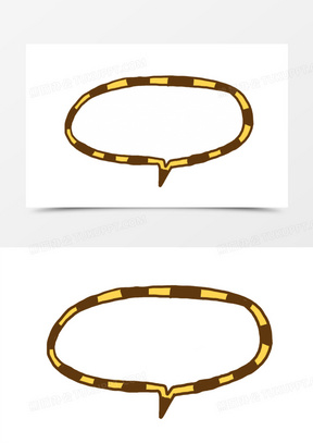 卡通绳子外框气泡