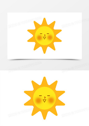 晴天卡通图片素材