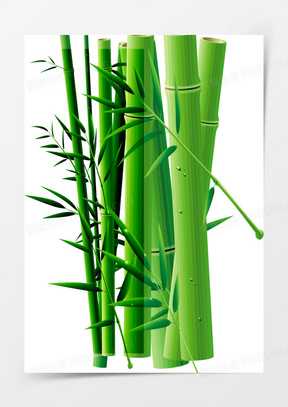 卡通竹子竹节装饰