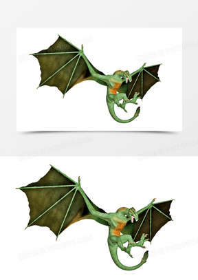 西方神话翼龙免抠图