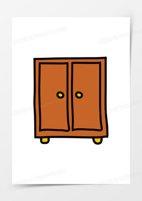 简笔画柜子