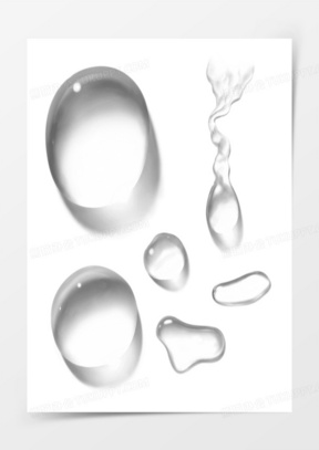 透明水滴素材 透明水滴图片 透明水滴素材图片下载 熊猫办公