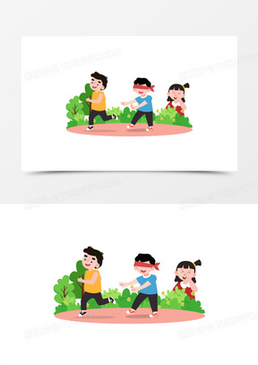 捉迷藏图片素材