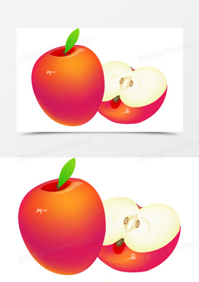 卡通红苹果图片素材