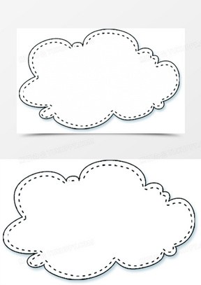 白云对话框图片素材