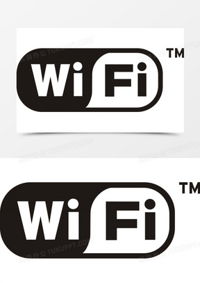 无线网络wifi标志矢量图