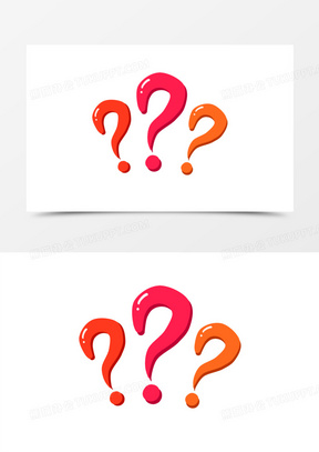 创意问号元免抠素460学生举手回答问题卡通手绘元素180手绘卡通小学生