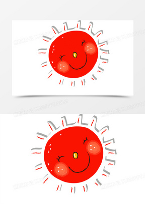 太陽笑臉圖片素材