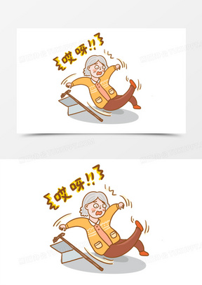 跌倒图片素材