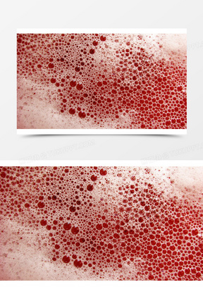 红色气泡海报背景